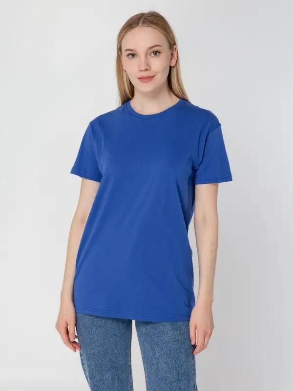 Футболка унисекс T-Bolka 160, ярко-синяя, размер XS
