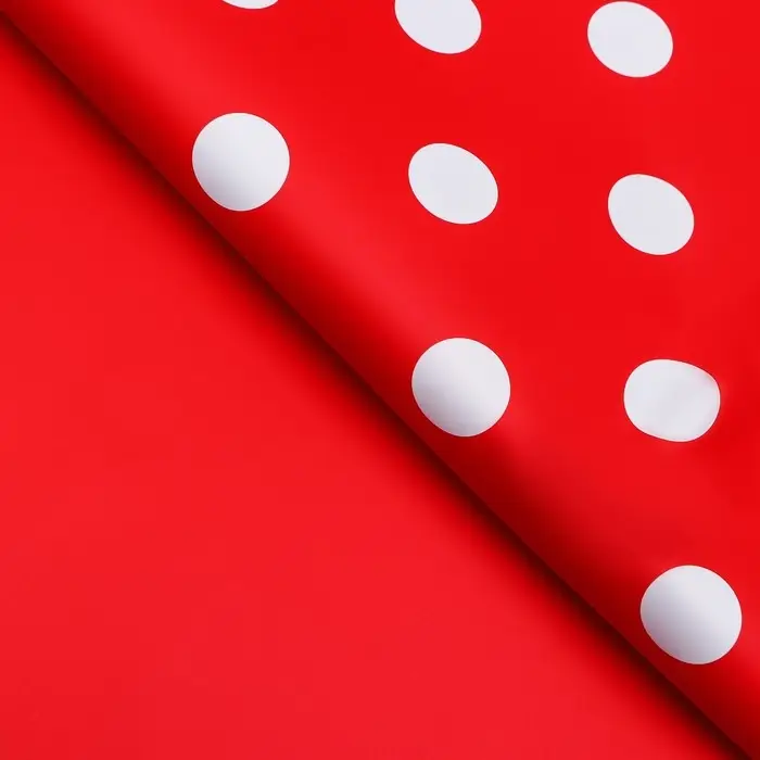 Пленка двухсторонняя «Горох крупный», 58×58 см, красный Пленка двухсторонняя «Горох крупный», 58×58 см, красный