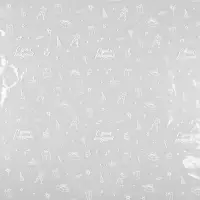 Плёнка глянцевая прозрачная &laquo;С днём рождения&raquo;, 0.6&times;10 м