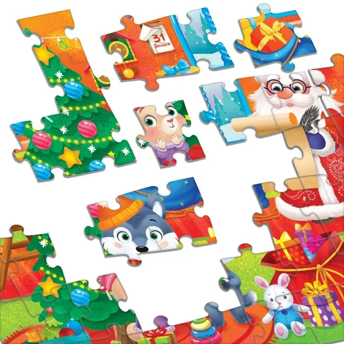 Пазл детский «Мы встречаем Новый год», 54 элемента Пазл детский «Мы встречаем Новый год», 54 элемента
