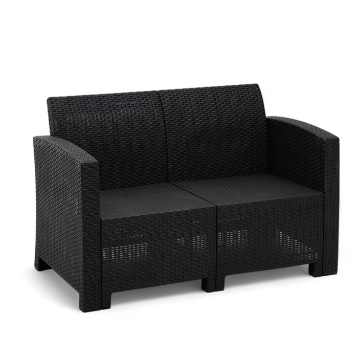 Набор садовой мебели Бора, макси, диван, 2 кресла, стол, антрацит Набор садовой мебели Бора, макси, диван, 2 кресла, стол, антрацит