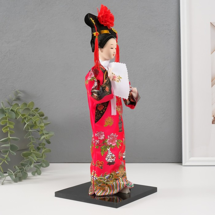 Кукла коллекционная Кукла коллекционная "Китаянка в национальном платье с платочком" 32х12,5х12,5 см