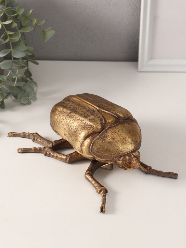 Сувенир полистоун  Сувенир полистоун "Жук Золотистая бронзовка" 22,5х17х7,5 см