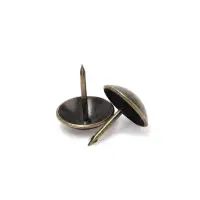 Гвозди ТУНДРА, декоративные, обивочные, 19&times;22 мм, бронза, 200 шт.
