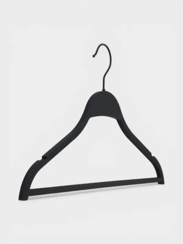 Плечики - вешалки для одежды LaDо́m, пластик софт тач, 40.5&times;23.5&times;1 см, 3 шт., с перекладиной