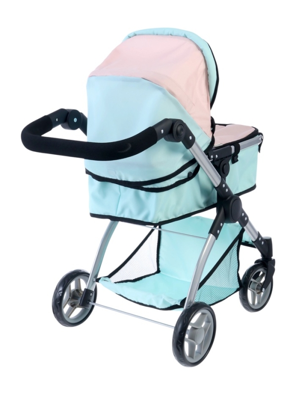 Коляска для кукол универсальная «Нежность», с корзиной, металлический каркас Коляска для кукол универсальная «Нежность», с корзиной, металлический каркас