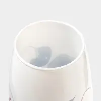 Ваза для цветов &laquo;Чёрно-белая роза&raquo;, d=7.5 см, 11&times;26 см, стекло