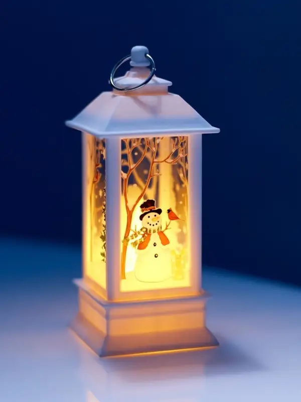 Набор светодиодных фигур, 3 шт, "Яркие фонари", 13х5.5х5.5 см, от бат.3хAG13, Т/БЕЛЫЙ