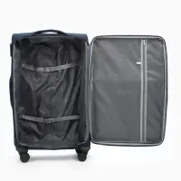 Чемодан на колёсах TEXTURA, кодовый замок, с увеличением, 47&times;30&times;78 см, 28", синий