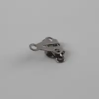 Крючок для брюк и юбок, медь, 2×2 см, 2 шт., цвет чёрный никель