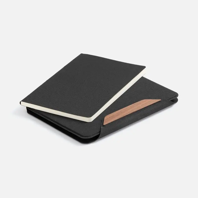 Папка с блокнотом Firmans Mini, черная Папка с блокнотом Firmans Mini, черная