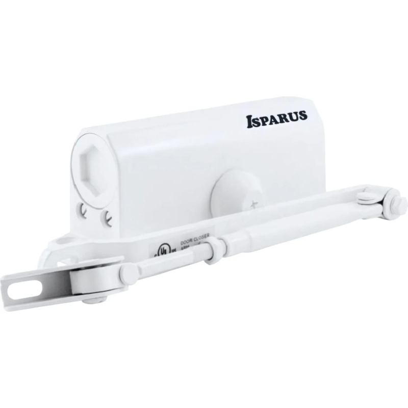Доводчик дверной Isparus ISP 410, 15-60кг, белый