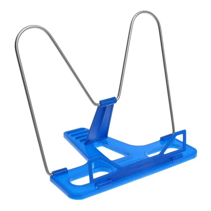 Подставка для книг Подставка для книг "Отличный выбор", с пластиковым упором, эконом, синяя