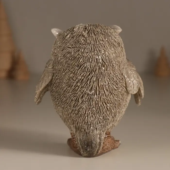 Фигурка полистоун &laquo;Заснеженная сова&raquo;, 9.5&times;6.6&times;11.5 см