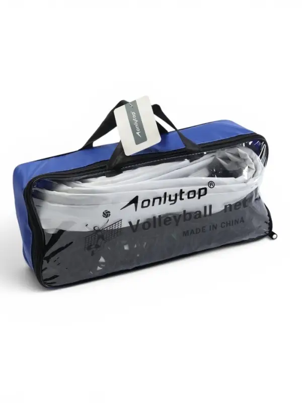 Сетка волейбольная ONLYTOP с тросом, ячейка 10&times;10, нить 2.5-3 мм, окантовка с четырёх сторон