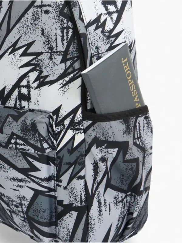 Рюкзак школьный &laquo;Абстракция&raquo;, 3 кармана, размер 30&times;13&times;42 см, чёрный