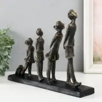 Фигурка полистоун &laquo;Весёлая компания&raquo; под металл, 30.4&times;6&times;22.6 см