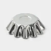 Форма для выпечки ромовой бабы, d=11.1 см, h=3.6 см, жесть, серебристая