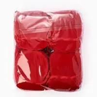 Набор мешочков бархатных 100 шт., 7&times;9 см, красный