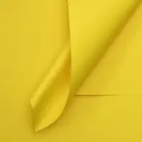 Пленка для цветов тонированная, матовая, ярко жёлтый, 57×57±1 см, 65 мкм