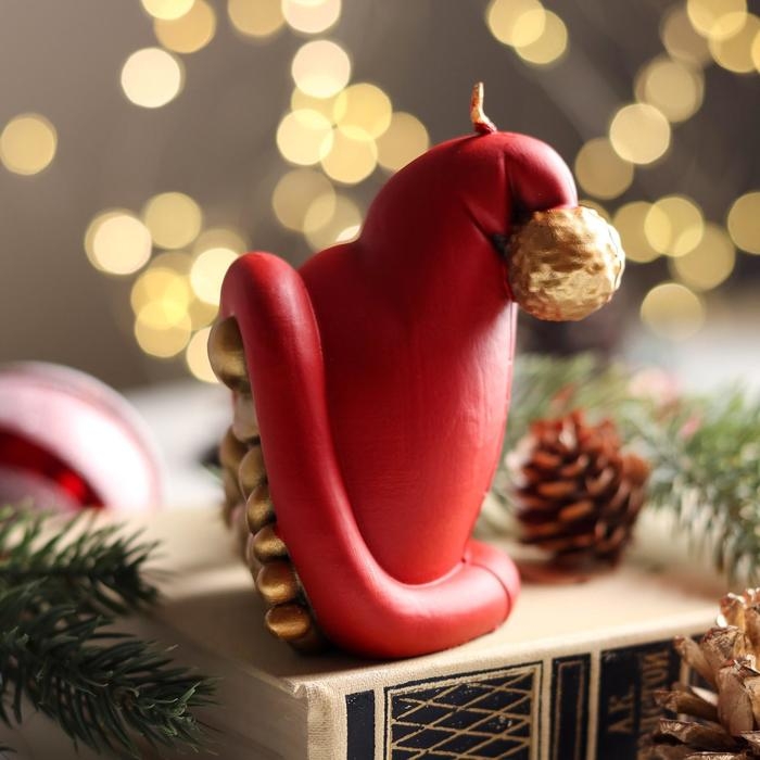 Свеча декоративная Свеча декоративная "Гномик с ножками", 9х7,1х7,3 см, золото