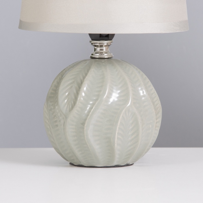 Лампа настольная «Пабло» 1×40 Вт Е14 серый 14.5×14.5×24 см Лампа настольная «Пабло» 1×40 Вт Е14 серый 14.5×14.5×24 см