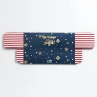Коробка для макарун «Весёлого нового года!», 18×5.5×5.5 см