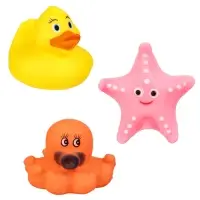 Резиновые игрушки для ванны &laquo;Малыши&raquo;, с пищалкой, в наборе 14 шт., Крошка Я