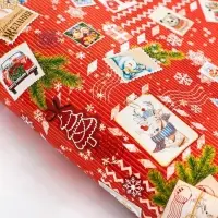 Упаковочная бумага на Новый год &laquo;Почтовые открытки&raquo;, 70&times;100 см, глянцевая