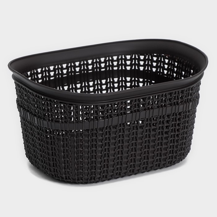 Набор для ванной комнаты 7 предметов: корзина 4 шт, корзина для белья, ведро для мусора, ёрш, цвет коричневый Набор для ванной комнаты 7 предметов: корзина 4 шт, корзина для белья, ведро для мусора, ёрш, цвет коричневый