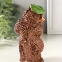 Фигурка гипс &laquo;Медведь с балалайкой&raquo;, 12&times;7 см, коричневый