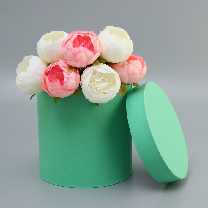 Коробка круглая подарочная Коробка круглая подарочная "Морская волна" 21*21*21см