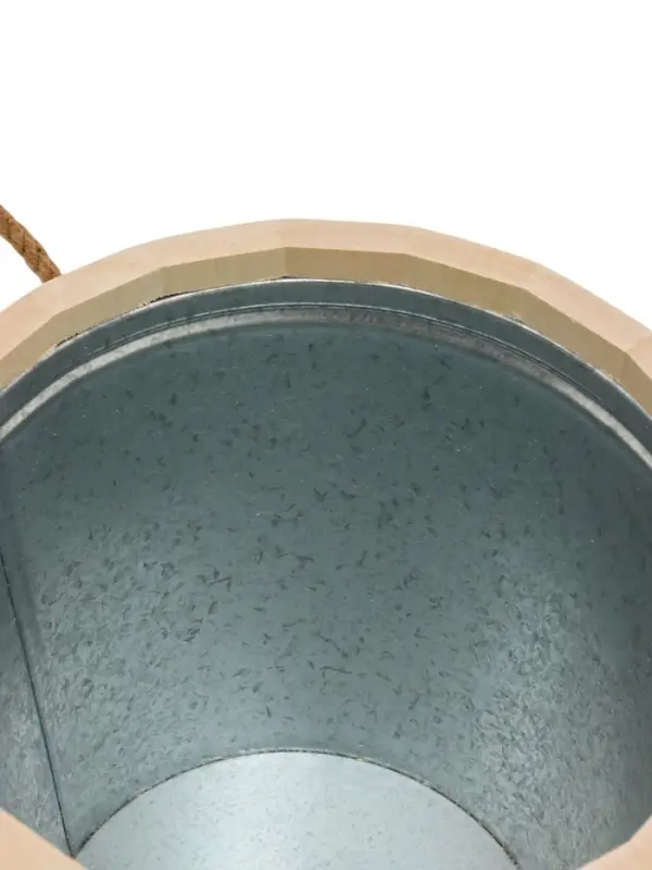 Запарник - ведро для бани и сауны, 12 л, липа, оцинкованная вставка, с крышкой, &laquo;Добропаровъ&raquo;