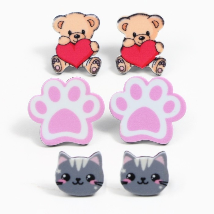 Серьги «Волшебство вокруг нас», 2 х 1,5 см Серьги «Волшебство вокруг нас», 2 х 1,5 см