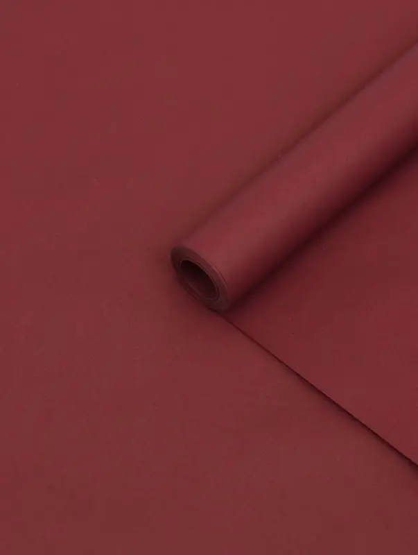 Бумага упаковочная крафт, двусторонняя, винный, 0.68&times;10&plusmn;5% м