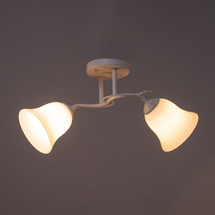 Люстра Люстра "Венди" 2х40вт Е27 Белый 49х22х23см