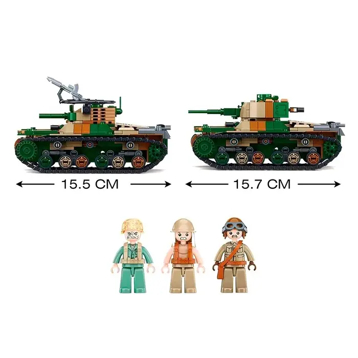 Конструктор Армия Sluban &laquo;Танк&raquo;, 2 варианта сборки, 563 детали