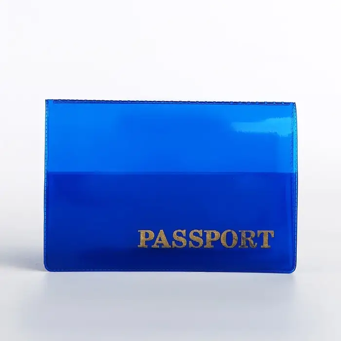 Обложка для паспорта, цвет синий