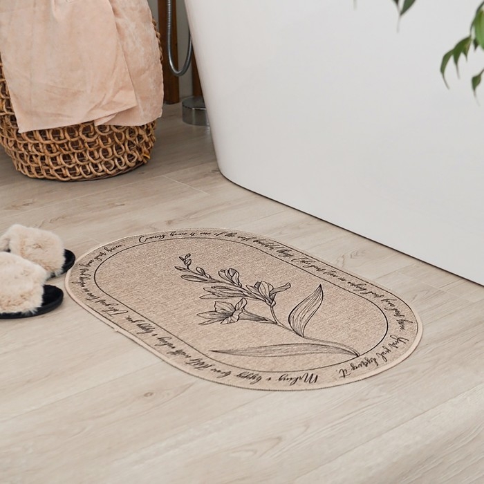 Коврик для ванной Этель Коврик для ванной Этель "Beautiful", 48х78 см