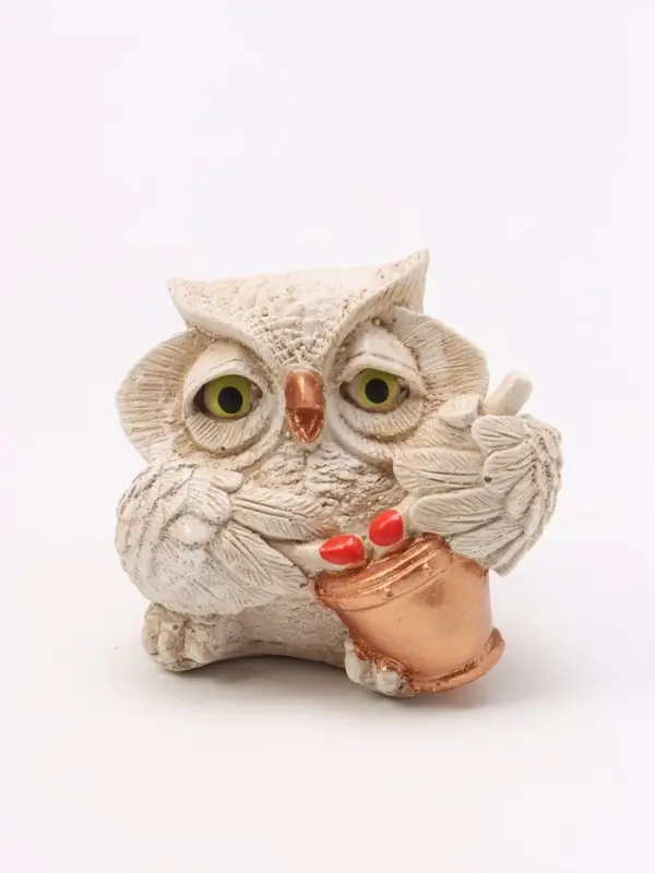 Фигурка декоративная &laquo;Сова с барабаном&raquo;, 5&times;5&times;6 см