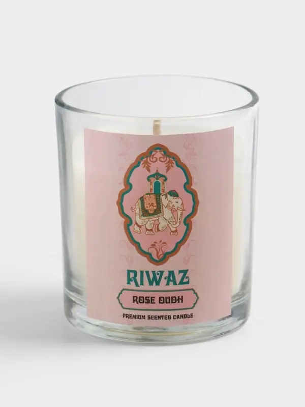 Свеча ароматическая в стекле &laquo;Роза&raquo;, соевый воск, 120 г