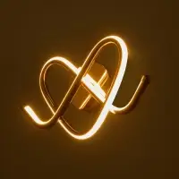 Бра BayerLux Willa, LED, 14 Вт, 4000-6000К, 38&times;18&times;10 см, золотистое