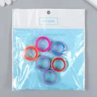 Бусина для творчества пластик «Радужное кольцо», 1×2.4×2.4 см, МИКС Бусина для творчества пластик «Радужное кольцо», 1×2.4×2.4 см, МИКС