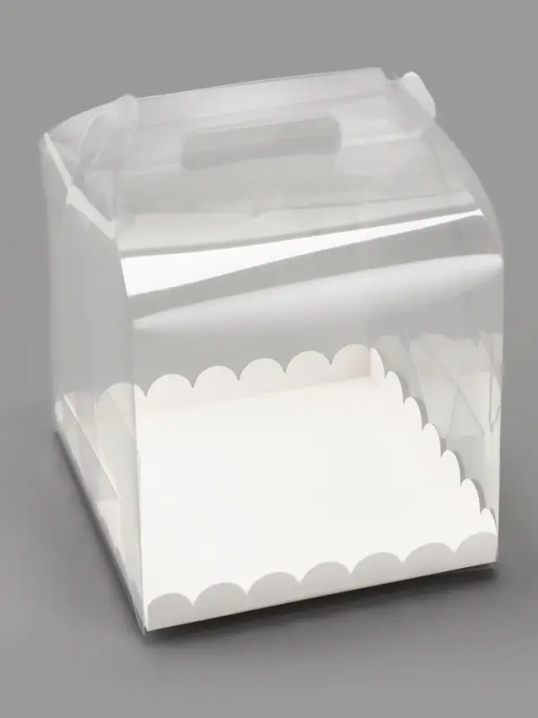 PVC Коробка для торта, прозрачная, 20&times;20&times;20 см