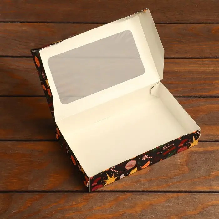 Коробка складная «Новогодние угощения», 20×12×4 см