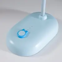 Лампа настольная RISALUX &laquo;Мими&raquo;, светодиодная, 3 Вт, диммер, USB, голубая, 8&times;12.5&times;32 см