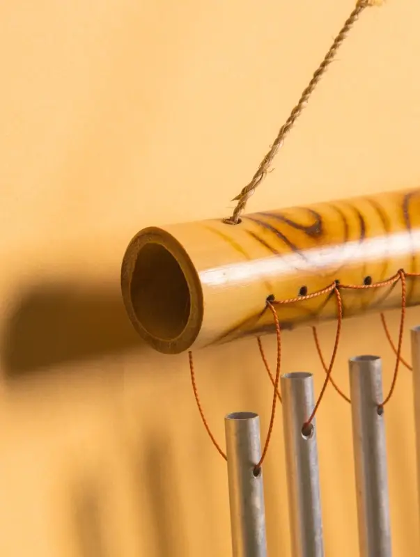 Музыка ветра бамбук, алюминий, 40х23х2 см