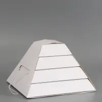 Коробка-пирамида на 5 ярусов для кейтеринга, закусок и фуршета 30 х 30 х 35 см
