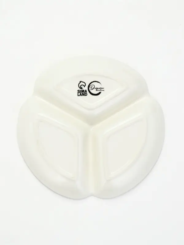 Менажница &laquo;Цветочная поляна&raquo;, 19 см, 3 ячейки, керамическая