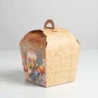 Коробка пасхальная для кулича &laquo;С Великой Пасхой&raquo;, 17&times;17&times;26 см